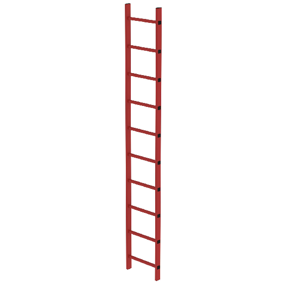 Échelle d'arbre de GFK 400 mm de large 10 germes de 2,80 m de long-Leggi tutto