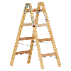 Euroline Holz Sprossenstehleiter 2x4 Sprossen Euroline Holz Sprossenstehleiter 2x4 Sprossen