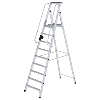 Aluminium-Stehleiter 9 Stufen-Beschreibung lesen