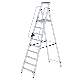 Aluminium-Stehleiter 9 Stufen-Beschreibung lesen