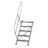 Treppe 45° inkl. Handlauf, 600mm Stufenbreite, 5 Stufen Treppe 45° inkl. Handlauf, 600mm Stufenbreite, 5 Stufen