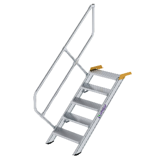 Treppe 45° inkl. Handlauf, 600mm Stufenbreite, 5 Stufen-Beschreibung lesen