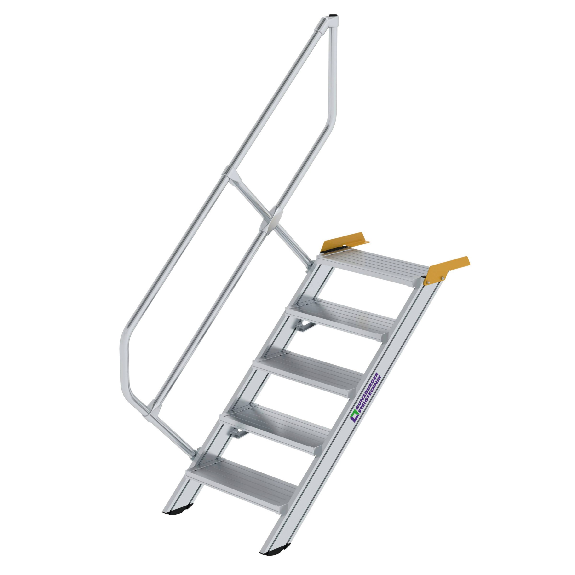 Treppe 45° inkl. Handlauf, 600mm Stufenbreite, 5 Stufen Treppe 45° inkl. Handlauf, 600mm Stufenbreite, 5 Stufen-Beschreibung lesen