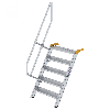Treppe 60° inkl. Handlauf, 800mm Stufenbreite, 5 Stufen