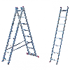 Krause Corda Mehrzweckleiter mit Treppenfunktion 3x8 Sprossen