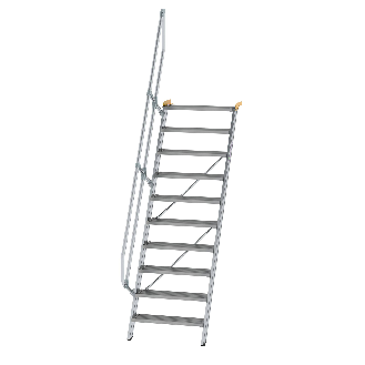 Treppe 60° inkl. Handlauf, 800mm Stufenbreite, 10 Stufen-Beschreibung lesen