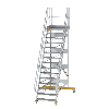 Plattformtreppe fahrbar 60° Stufenbreite 1000mm 15 Stufen