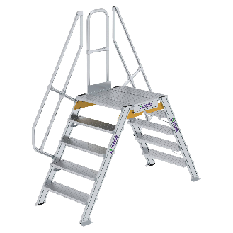 Überstieg 60° inkl. einen Handlauf, Stufenbreite 800mm, 2x5 Stufen-Beschreibung lesen