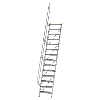 Treppe 60° inkl. Handlauf, 600mm Stufenbreite, 14 Stufen-Beschreibung lesen