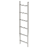 MUNK Schachtleiter aus Edelstahl 400mm breit 6 Sprossen 1,68m lang MUNK Schachtleiter aus Edelstahl 400mm breit 6 Sprossen 1,68m lang
