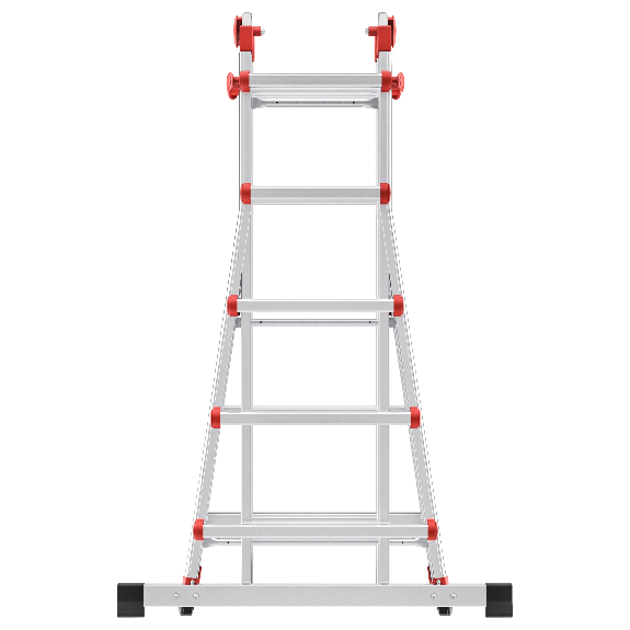 Teleskopleiter multifunktional 4x5 Sprossen-Beschreibung lesen