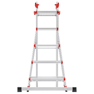 Teleskopleiter multifunktional 4x5 Sprossen-Beschreibung lesen