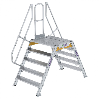 Überstieg 60° inkl. einen Handlauf, Stufenbreite 1000mm, 2x5 Stufen-Beschreibung lesen