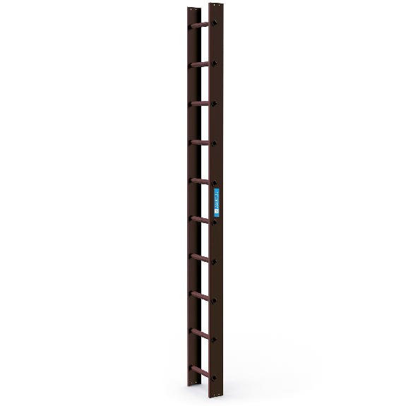 Zarges Dachleiter 10 Sprossen braun-Beschreibung lesen