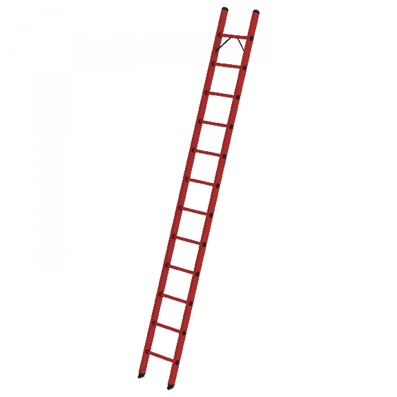 Vollkunststoff-Anlegeleiter ohne Traverse 12 Sprossen Vollkunststoff-Anlegeleiter ohne Traverse 12 Sprossen-Beschreibung lesen