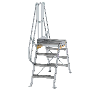 Überstieg 60° inkl. einen Handlauf, Stufenbreite 600mm, 2x4 Stufen-Beschreibung lesen