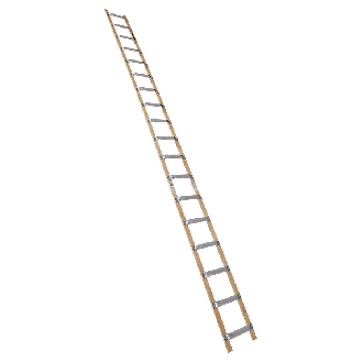 Euroline Holz/Alu Dachdeckerleiter 18 Sprossen-Beschreibung lesen