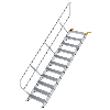 Treppe 45° inkl. Handlauf, 800mm Stufenbreite, 11 Stufen