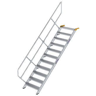 Treppe 45° inkl. Handlauf, 800mm Stufenbreite, 11 Stufen-Beschreibung lesen