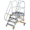 Plattformtreppe fahrbar 60° Stufenbreite 800mm 4 Stufen