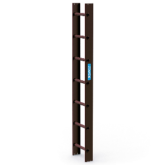 Zarges Dachleiter 7 Sprossen braun-Beschreibung lesen