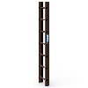 Zarges Dachleiter 7 Sprossen braun Zarges Dachleiter 7 Sprossen braun