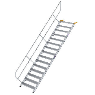 Treppe 45° inkl. Handlauf, 1000mm Stufenbreite, 15 Stufen-Beschreibung lesen
