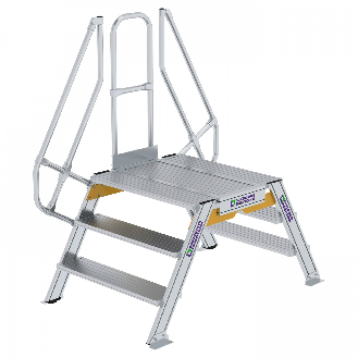 Überstieg 60° inkl. einen Handlauf, Stufenbreite 1000mm, 2x3 Stufen-Beschreibung lesen
