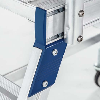 Podestleiter fahrbar mit 2x5 Leichtmetall-Stufen