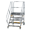Fahrbare Plattformtreppe 45° mit 5 Stufen