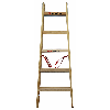 Euroline Holz Sprossenstehleiter mit Comfort-Breitsprossen, Eimerhaken und Werkzeugablagetasche 2x3 Sprossen Euroline Holz Sprossenstehleiter mit Comfort-Breitsprossen, Eimerhaken und Werkzeugablagetasche 2x3 Sprossen