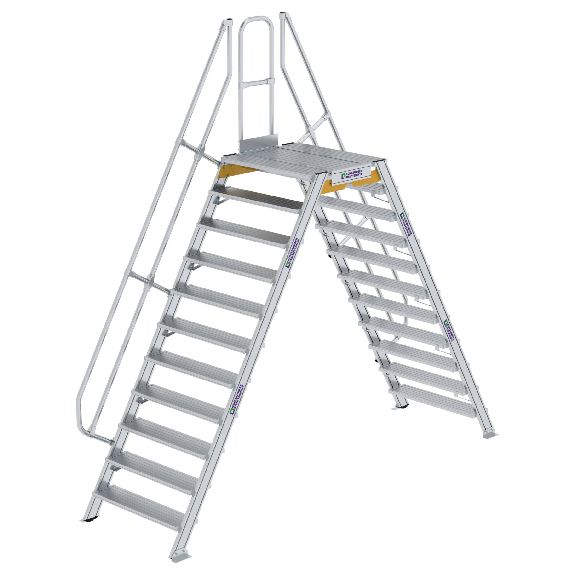 Überstieg 60° inkl. einen Handlauf, Stufenbreite 1000mm, 2x11 Stufen Überstieg 60° inkl. einen Handlauf, Stufenbreite 1000mm, 2x11 Stufen-Beschreibung lesen