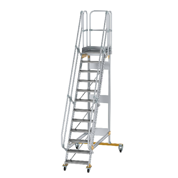 Plattformtreppe fahrbar 60° Stufenbreite 600mm 12 Stufen Plattformtreppe fahrbar 60° Stufenbreite 600mm 12 Stufen-Beschreibung lesen