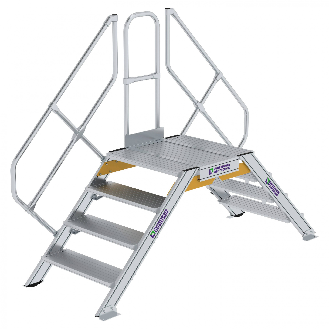Überstieg 45° inkl. Handlauf, Stufenbreite 800mm, 2x4 Stufen-Beschreibung lesen