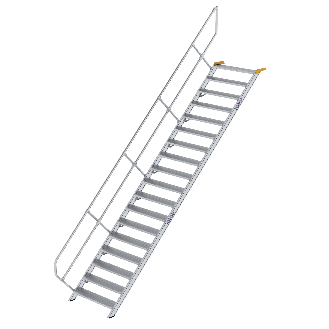 Treppe 45° inkl. Handlauf, 1000mm Stufenbreite, 18 Stufen-Beschreibung lesen