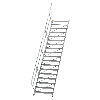 Treppe 45° inkl. Handlauf, 1000mm Stufenbreite, 18 Stufen