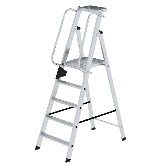 Aluminium-Stehleiter 5 Stufen Aluminium-Stehleiter 5 Stufen-Beschreibung lesen