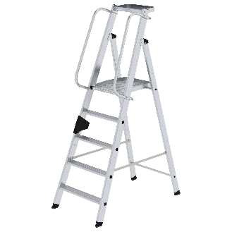 Aluminium-Stehleiter 5 Stufen-Beschreibung lesen