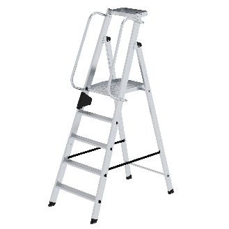 Aluminium-Stehleiter 5 Stufen-Beschreibung lesen