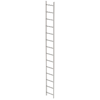 Schachtleiter aus Edelstahl 400mm 14 Sprossen 3,92m-Beschreibung lesen