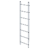 Einzelelementleiter aus eloxiertem Aluminium 1,96m