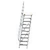 Treppe 60° inkl. Handlauf, 600mm Stufenbreite, 10 Stufen