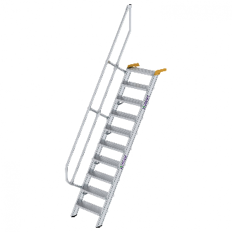 Treppe 60° inkl. Handlauf, 600mm Stufenbreite, 10 Stufen-Beschreibung lesen