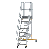 Plattformtreppe fahrbar 60° Stufenbreite 600mm 8 Stufen Plattformtreppe fahrbar 60° Stufenbreite 600mm 8 Stufen