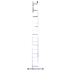 Premium 302 Stufen- Schiebeleiter 2x12 Sprossen