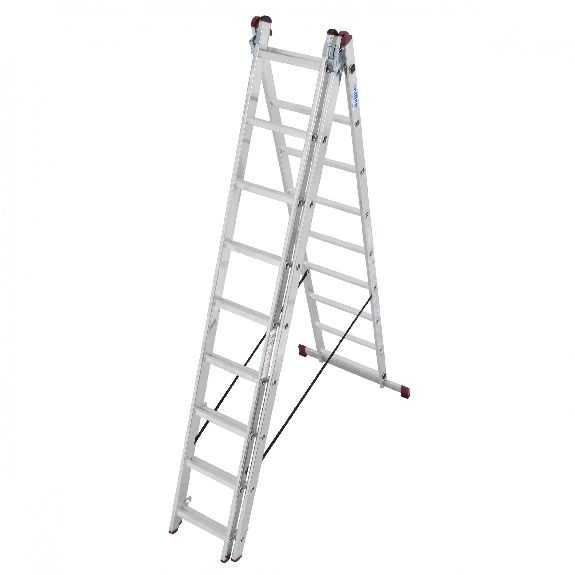 Krause Corda Mehrzweckleiter mit Treppenfunktion 3x9 Sprossen Krause Corda Mehrzweckleiter mit Treppenfunktion 3x9 Sprossen-Beschreibung lesen