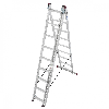 Krause Corda Mehrzweckleiter mit Treppenfunktion 3x9 Sprossen Krause Corda Mehrzweckleiter mit Treppenfunktion 3x9 Sprossen