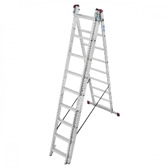 Krause Corda Mehrzweckleiter mit Treppenfunktion 3x9 Sprossen-Beschreibung lesen