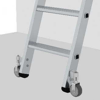 Aluminium-Regalleiter fahrbar 16 Stufen-Beschreibung lesen