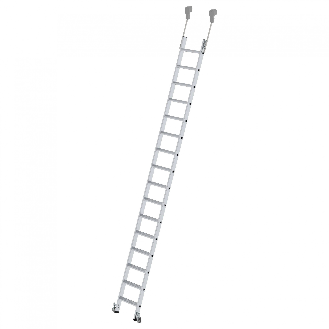 Aluminium-Regalleiter fahrbar 16 Stufen-Beschreibung lesen